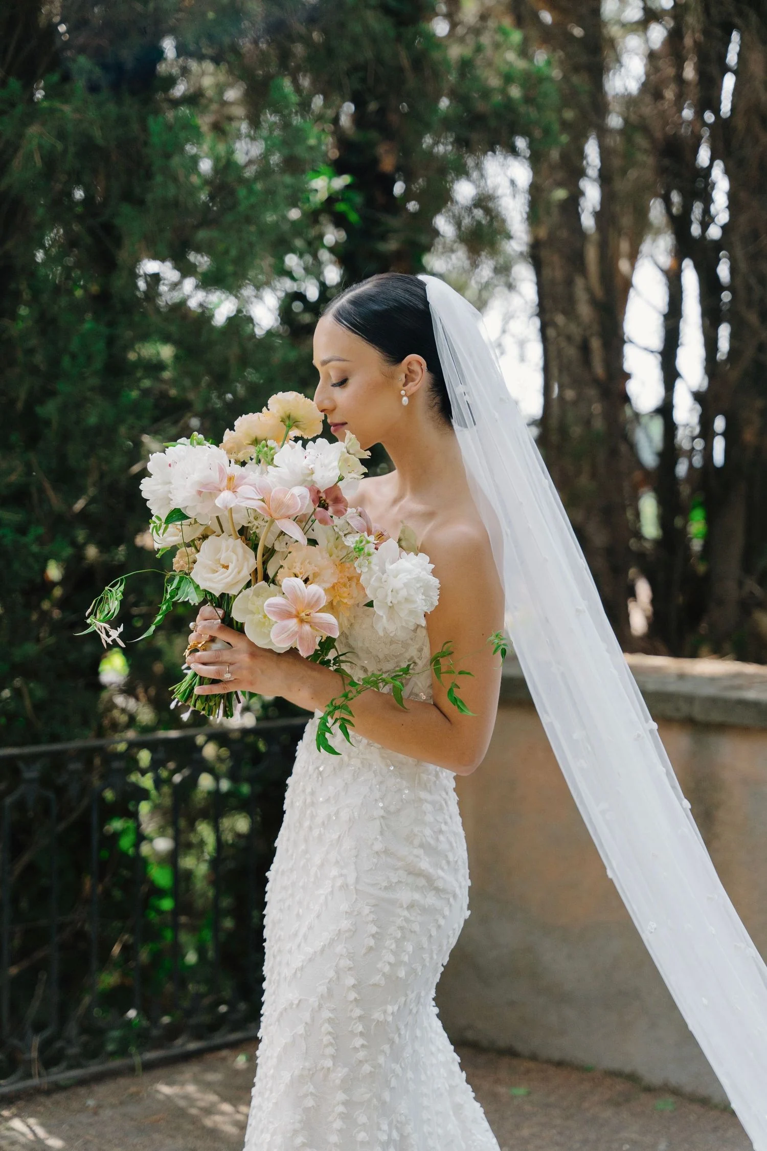 Bride with bouquet